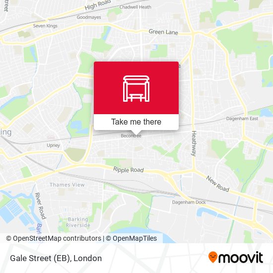 Gale Street (EB) map
