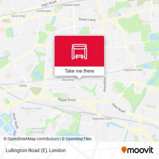 Lullington Road (E) map