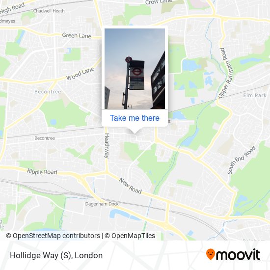 Hollidge Way (S) map