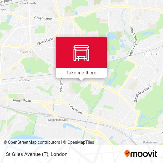 St Giles Avenue (T) map