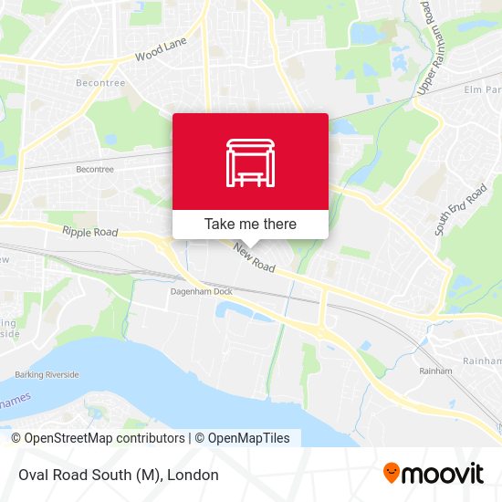 Oval Road South (M) map