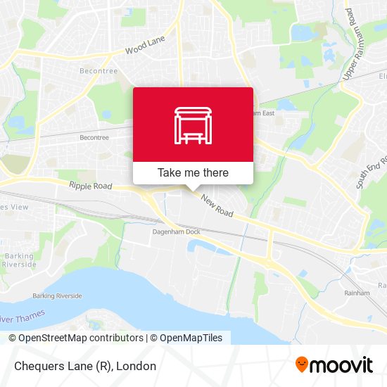 Chequers Lane (R) map