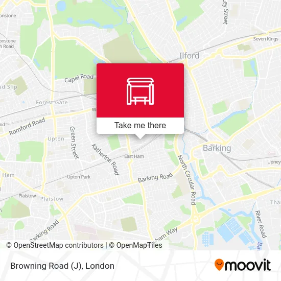 Browning Road (J) map