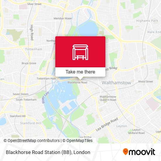 Blackhorse Road Station (BB) map