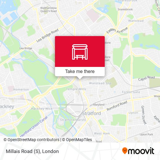 Millais Road (S) map