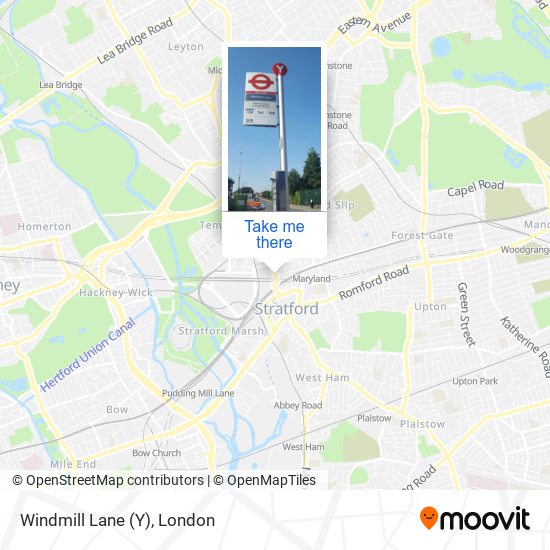 Windmill Lane (Y) map