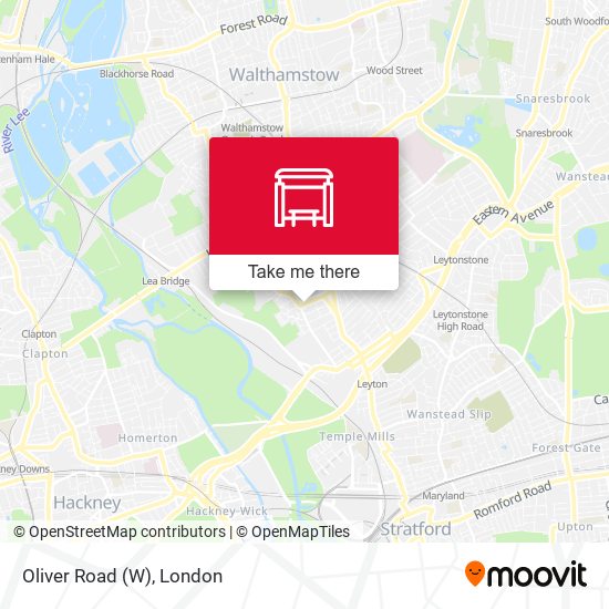 Oliver Road (W) map