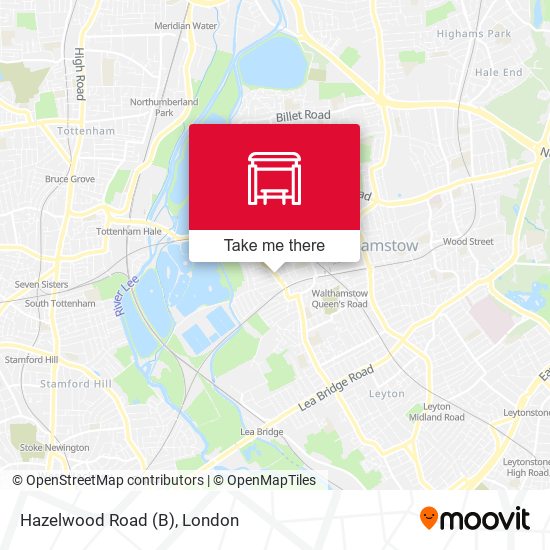 Hazelwood Road (B) map