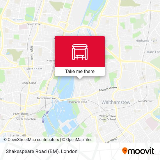 Shakespeare Road (BM) map