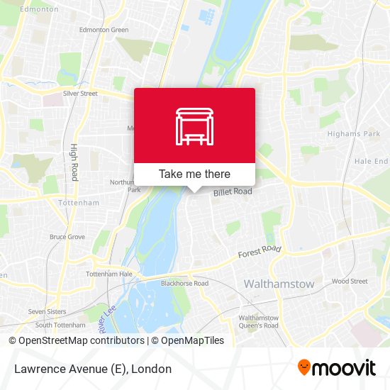 Lawrence Avenue (E) map