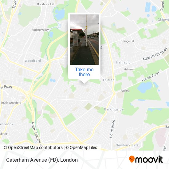 Caterham Avenue (FD) map