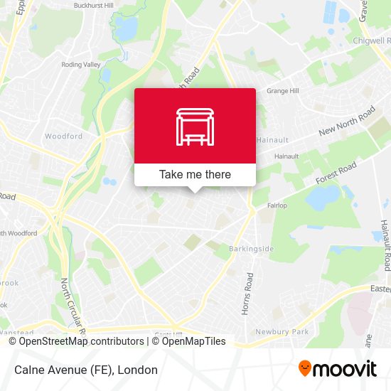 Calne Avenue (FE) map