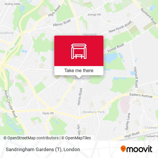 Sandringham Gardens (T) map