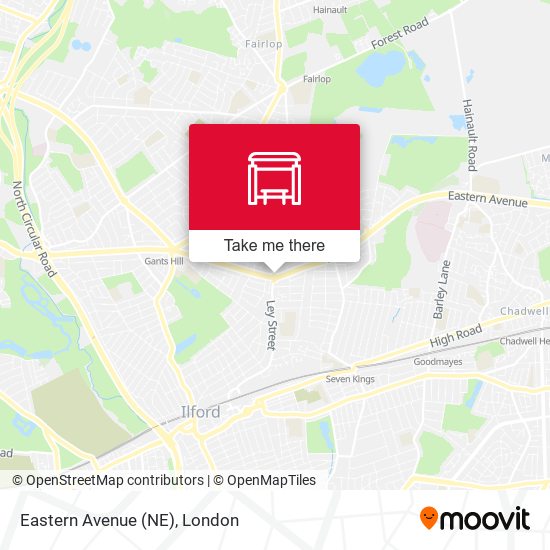 Eastern Avenue (NE) map