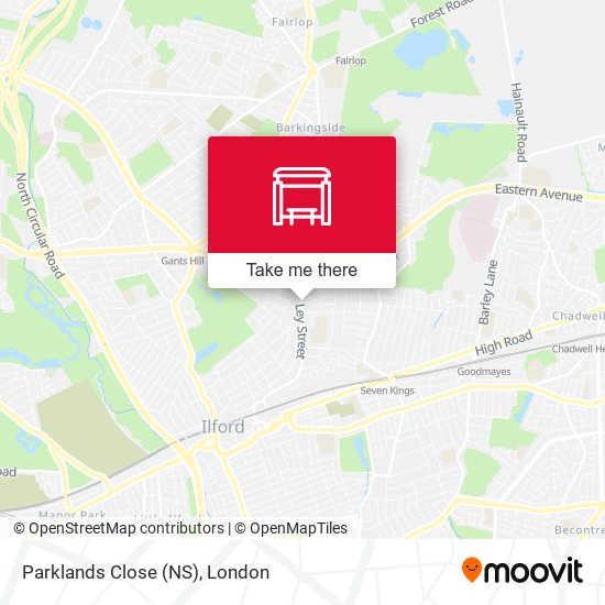 Parklands Close (NS) map
