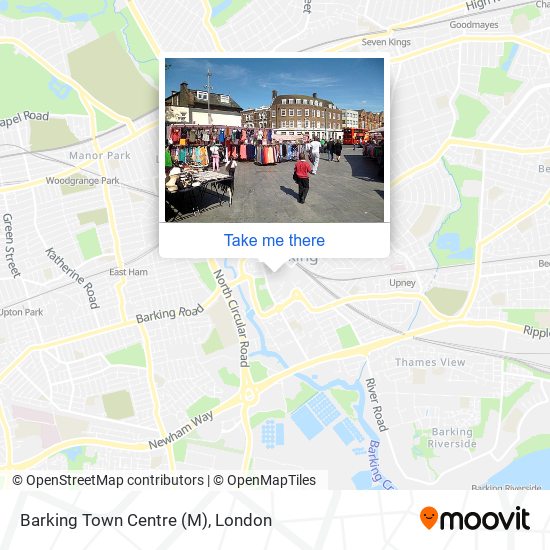 Barking Town Centre (M) map