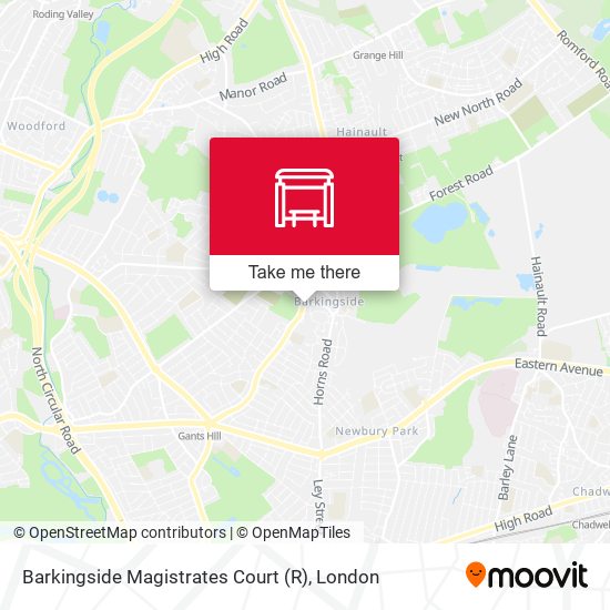 Barkingside Magistrates Court (R) map