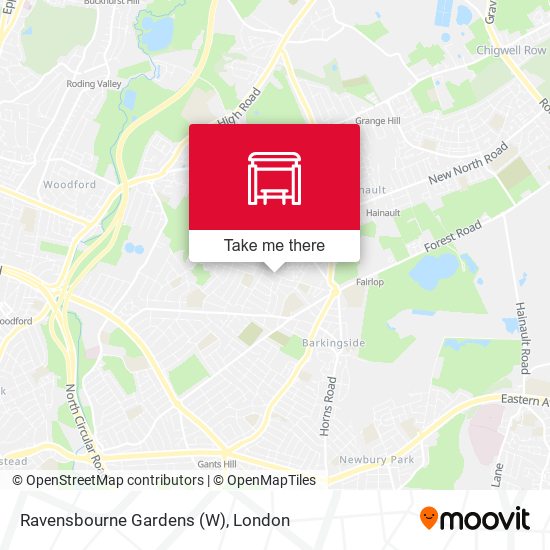 Ravensbourne Gardens (W) map