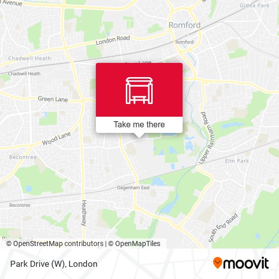 Park Drive (W) map
