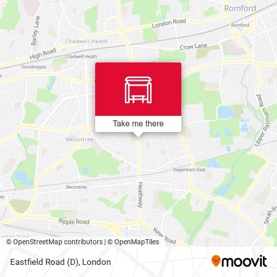 Eastfield Road (D) map
