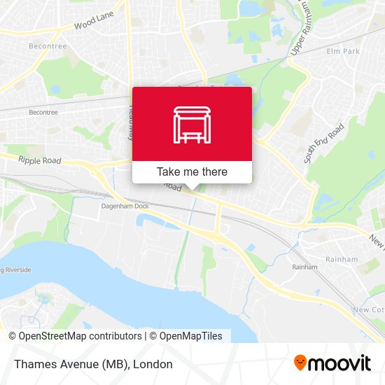 Thames Avenue (MB) map