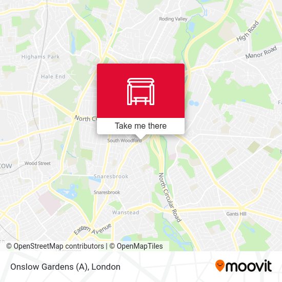 Onslow Gardens (A) map