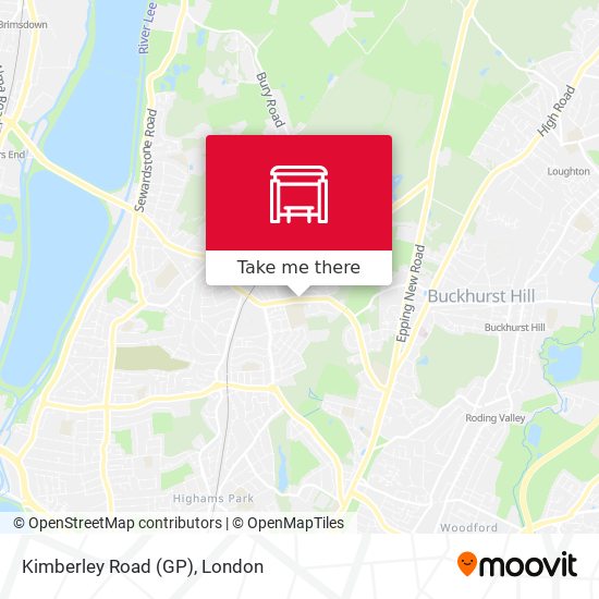 Kimberley Road (GP) map