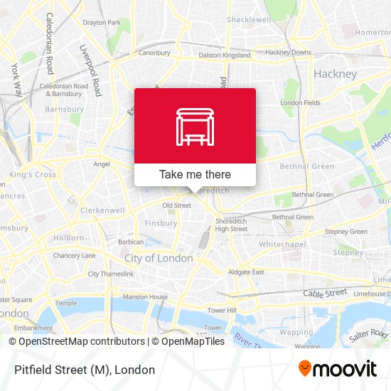 Pitfield Street (M) map