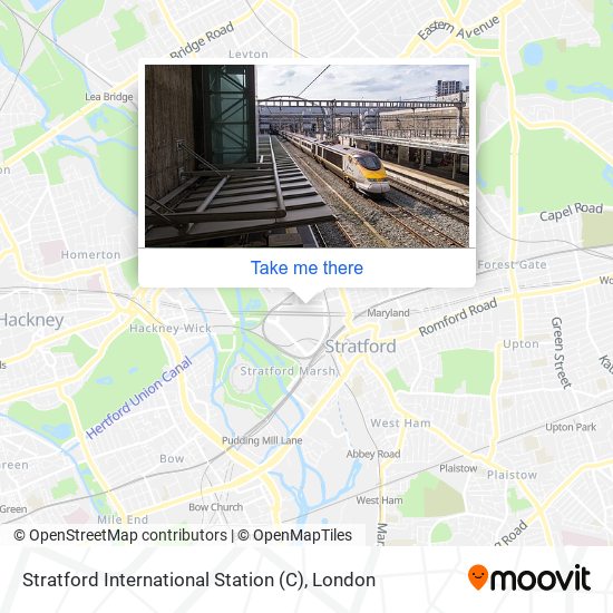Stratford International Station (C) map