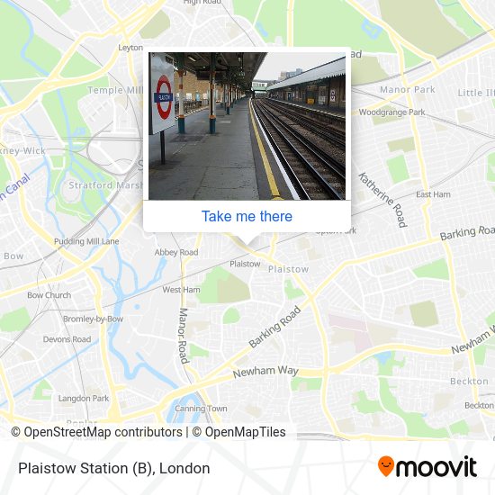 Plaistow Station (B) map