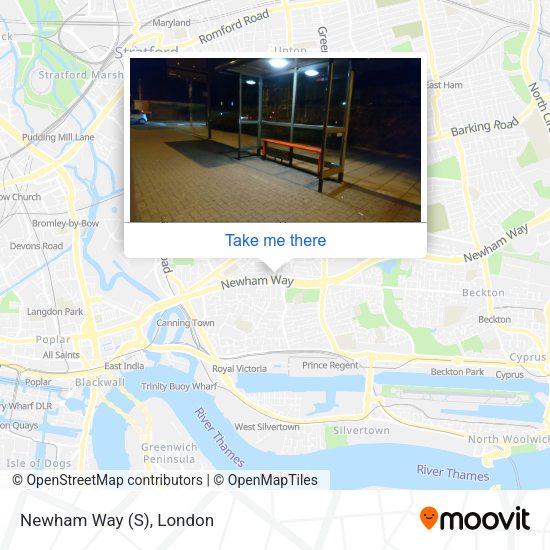 Newham Way (S) map