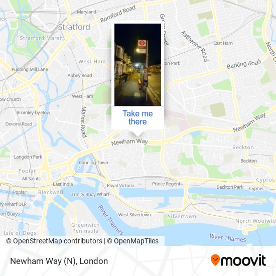 Newham Way map