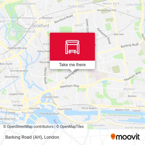 Barking Road (AH) map