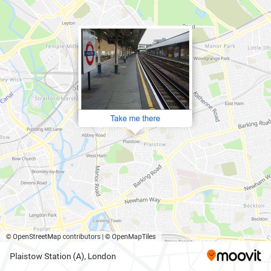 Plaistow Station map