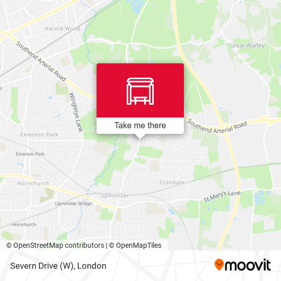 Severn Drive (W) map