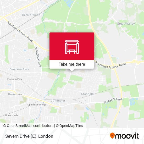 Severn Drive (E) map