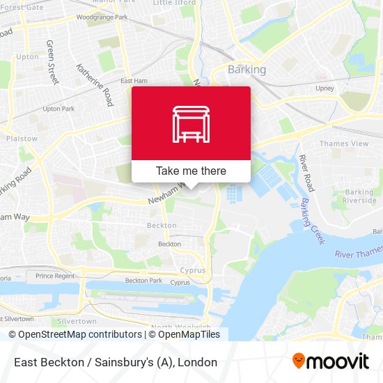 East Beckton / Sainsbury's (A) map