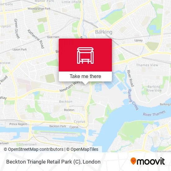 Beckton Triangle Retail Park (C) map