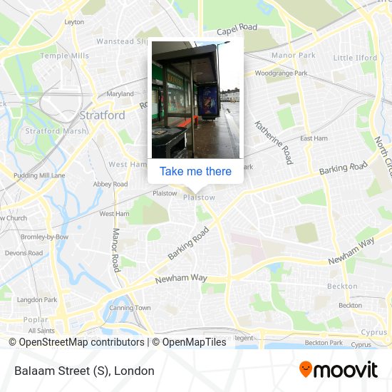 Balaam Street map