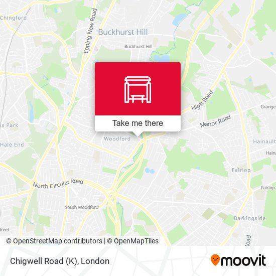 Chigwell Road (K) map