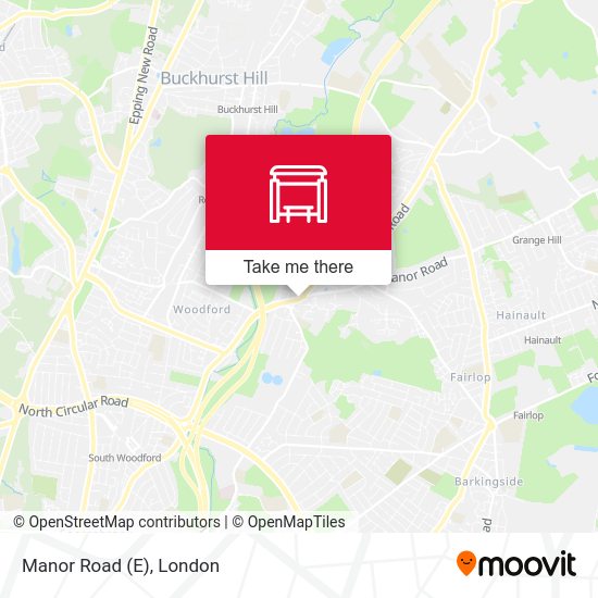 Manor Road (E) map