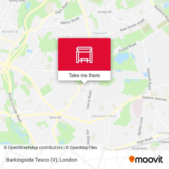 Barkingside Tesco (V) map