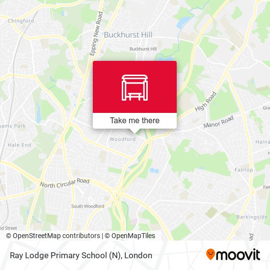 Ray Lodge Primary School (N) map