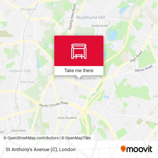 St Anthony's Avenue (C) map