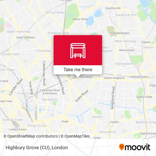 Highbury Grove (CU) map