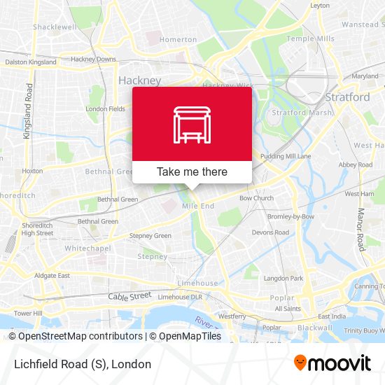 Lichfield Road (S) map