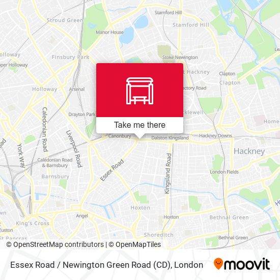 Essex Road / Newington Green Road (CD) map