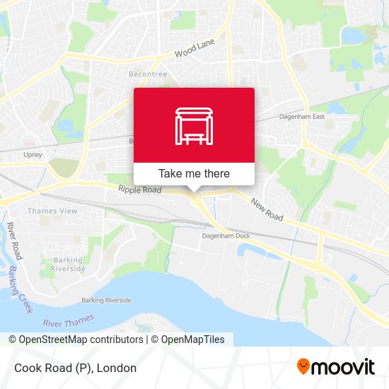 Cook Road (P) map