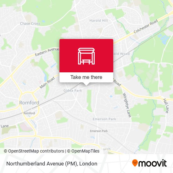 Northumberland Avenue (PM) map