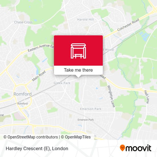 Hardley Crescent (E) map